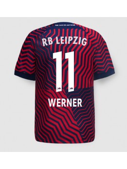 Moški Nogometna dresi replika RB Leipzig Timo Werner #11 Gostujoči 2023-24 Kratek rokav